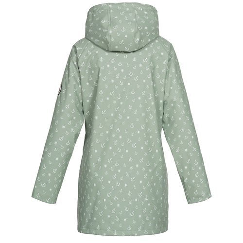ANKERGLUT Regenmantel Friesennerz Mint Anker Motiv mit Teddy Fleece #ankerglutwolke #moincaptain