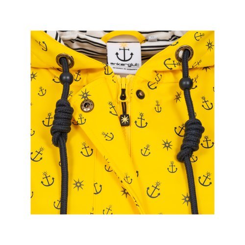 ANKERGLUT Regenmantel Friesennerz Gelb Anker Motiv #ankerglutzauber #moincaptain