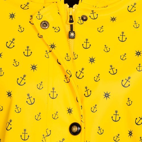 ANKERGLUT Regenmantel Friesennerz Gelb Anker Motiv mit Teddy Fleece #ankerglutwolke #moincaptain